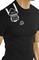 Mens Designer Clothes | PRADA Men's cotton T-shirt with print in black 108 View 4