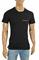 Mens Designer Clothes | PRADA Men's cotton t-shirt with front logo appliqué 109 View 1