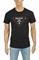 Mens Designer Clothes | PRADA Men's t-shirt with front logo print 116 View 1