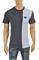 Mens Designer Clothes | PRADA Men's t-shirt with metal logo patch 121 View 1