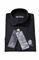 Mens Designer Clothes | VERSACE Men's Dress Shirt In Black With Embroidery 183 View 4