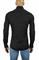 Mens Designer Clothes | VERSACE Men's Dress Shirt In Black With Embroidery 183 View 5
