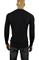 Mens Designer Clothes | VERSACE Men's Round Neck Sweater In Navy Blue #20 View 3