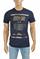 Mens Designer Clothes | VERSACE men's t-shirt with front embroidery logo 112 View 1