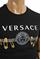 Mens Designer Clothes | VERSACE men's t-shirt with front logo print 116 View 3