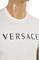 Mens Designer Clothes | VERSACE men's t-shirt with front logo print 122 View 3
