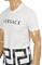 Mens Designer Clothes | VERSACE men's t-shirt with front logo print 122 View 4