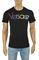 Mens Designer Clothes | VERSACE men's t-shirt with front embroidery 125 View 1