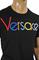 Mens Designer Clothes | VERSACE men's t-shirt with front embroidery 125 View 4