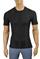 Mens Designer Clothes | LOUIS VUITTON men’s monogram t-shirt in black 23 View 1