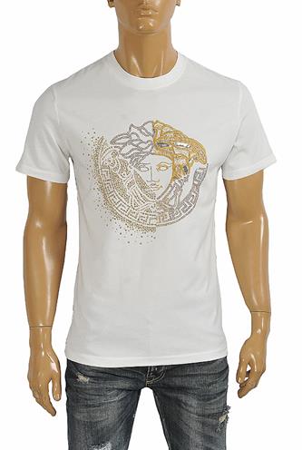 VERSACE men's t-shirt with front medusa print 115