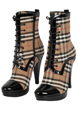BURBERRY Ladies High-Heel Platform Boots #275