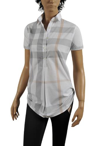 BURBERRY Ladies Short Sleeve Shirt #156