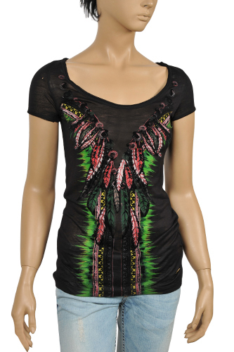 ROBERTO CAVALLI Ladies Short Sleeve Top #64