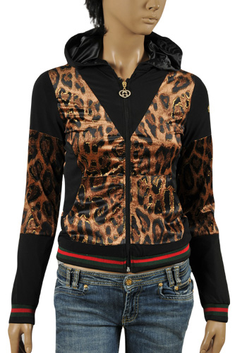 GUCCI Ladies’ Zip Up Cotton Hoodie #137