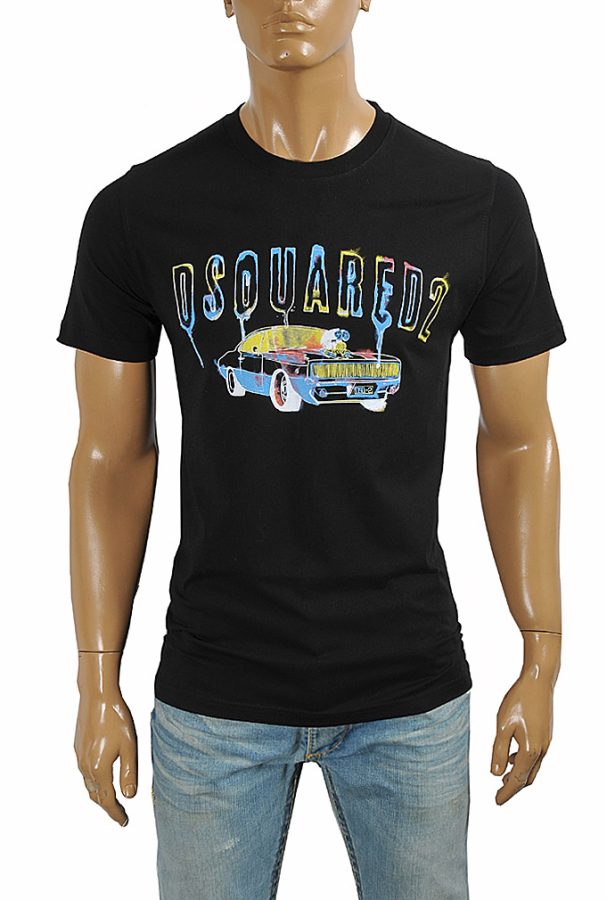 DSQUARED2 Men’s logo sticker print t-shirt 17