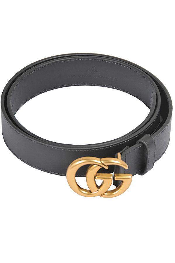 GUCCI GG Unisex Leather Belt 92