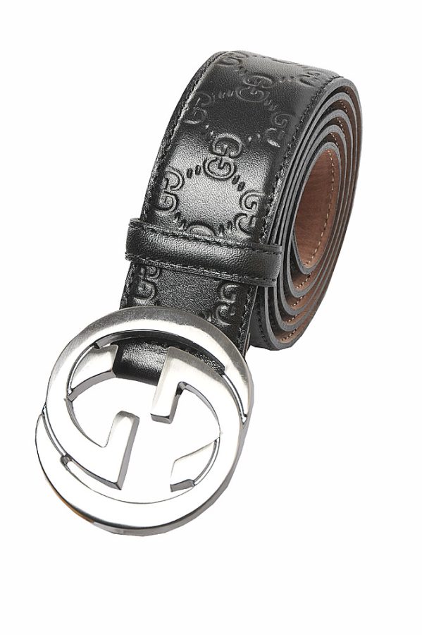 GUCCI GG Buckle Belt In Black 56